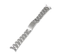 Bracelet Oyster en acier inoxydable de 19 mm 20 mm adapté for Seiko Sxns80 Snxs79 adapté for Seiko 5 Snxs79k Snxs77k Snxs73 adapté for Casio Bracelet de montre Bracelet ceinture (Color : Brushed, Si