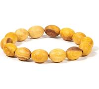 Bracelet Palo Santo élastique Perlen ovale -- 1 cm