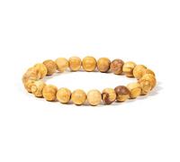 Bracelet Palo Santo perles rondes Taille M élastique - 0,8 cm - 19923