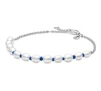 Pandora Bracelet Cordon Bleu Perles de Culture d'Eau Douce Traitées 591689C01-18
