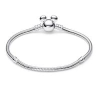 Pandora Bracelet Disney maille serpent fermoir Mickey en argent sterling 19