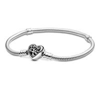 Bracelet PANDORA Maille Serpent Fermoir Coeur Arbre de Vie Pandora Moments