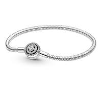 Pandora Bracelet Timeless maille serpent – argent sterling, zircones cubiques transparentes – 17