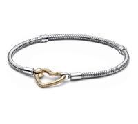 Bracelet Pandora Moments 569539C00-18 - Plaqué Or 14 carats - Argent Sterling - Fermoir Cœur