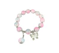 Bracelet papillon coloré avec perles faites à la main pour femme - Fissure de glace - Perles de fleurs cassées - Boucles d'oreilles créoles, taille unique, Plastique, Pas de pierre précieuse
