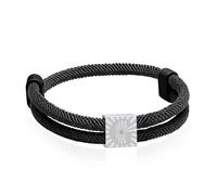 Bracelet Paracorde Fait De Corde à Voile En Nylon Bracelet Homme Argent Lettre A-Z Bracelets Tressé Bande De Marin Surfeur RéGlable Noir Corde Bracelets Pour Les Loisirs Sport Vie Quotidienne (G)