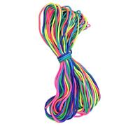 Bracelet paracorde pour corde de parachute aux couleurs de l'arc-en-ciel 7 brins équipement de survie 31 m équipement d'urgence de camping et de randonnée, cordon en nylon/polypropylène multicolore