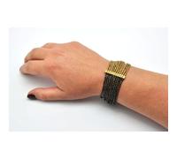 Bracelet Patti Bronze Et Noir
