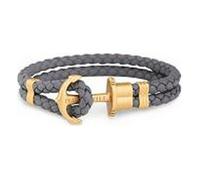Bracelet - Paul Hewitt - PH-PH-L-GT-SG - Gris - Cuir - 15-16 cm