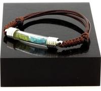 Bracelet péridot + apatite de paraiba brute