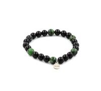 Bracelet Perles Agate noire + Epidote d'Australie 8 mm - A Bijoux