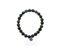 Bracelet de perles d'émeraude de Zambie, 8 mm, qualité 3A