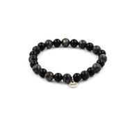 Bracelet Perles Labradorite + Agate noire 8 mm - A Bijoux