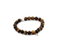 Bracelet Perles Oeil de Tigre + Howlite 8 mm - A Bijoux