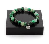 Bracelet Perles Oeil de Tigre vert + Malachite + Aventurine + Turquoise Africaine 8 mm