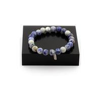Bracelet de perles de sodalite + howlite 8 mm