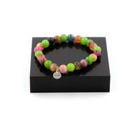 Bracelet Perles Tourmaline multicolore + Tourmaline melon d'eau + Péridot 8 mm - A Bijoux