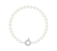 Bracelet - PERLINEA - Véritables Perles de Culture 6-7 mm - Argent 925 - Longueur 18 cm - Femme