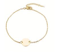 Bracelet personnalisé avec gravure de nom - Jonc rond classique en acier inoxydable avec pendentif, bracelet artisanal à alphabet de style calligraphie ajustable. Personnalisé avec date, nom, bijou de