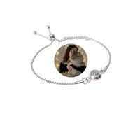 Bracelet personnalisé avec photo couleur pour couple, projection de photos, bracelet d'amour longue distance, bracelet petit ami, cadeau de mariage, cadeau d'ami (argent)