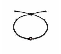 Bracelet photo personnalisé avec cercle personnalisé - avec couple - Cadeau commémoratif (noir)