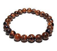Bracelet Pierre Cannelle Pailleté Perle 8mm Cordon Élastique Extensible Longueur 16,5cm cadeau anniversaire saint valentin homme femme bijou garçon fille fête des mères mamans pères papas