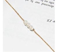 Bracelet pierre de lune camelia or