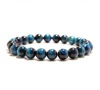 Bracelet Pierre Femme, Bleu Bracelets Perles Bracelet Charme Bijoux Femmes Hommes Couple Mode Cadeau