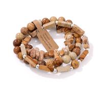 Bracelet Pierre Naturelle Homme, Ensemble De Trois Bracelets Extensibles En Cristal Et Pierres Précieuses Naturelles, Au Design Épuré Et Luxueux, Pour Femmes Et Hommes. Bijoux Énergétiques Po
