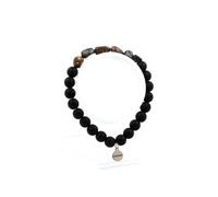 Bracelet Pietersite des USA + Perles Onyx noir mat 8 mm - A Bijoux