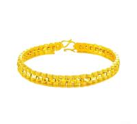 Bracelet plaqué or avec perles de transfert pour femme conçu pour la superposition et le style de transition (01)