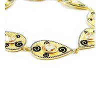Bracelet Plaqué Or - LES TRESORS DE LILY - Alexandrie - Oxyde de zirconium - Femme - Orange