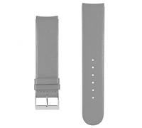 Bracelet plat pour montre Akteo 20 mm cuir gris