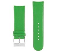 bracelet plat pour montre akteo 25 mm cuir vert