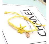 Bracelet - Pokémon - Pikachu - Doré - Taille réglable - Mixte