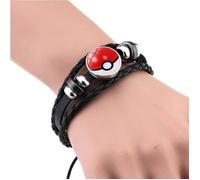 Bracelet - Pokémon - Pokéball - Rouge et blanc - Synthétique - Mixte