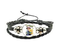 Bracelet pokémon Sasha Pikachu tissé cuir