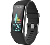 Bracelet Polar A360,Polar A370 imoshion Bracelet en silicone avec système de clic boucle argentée Noir G