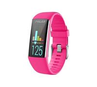 Bracelet Polar A370,Polar A360 Bracelet en silicone avec système de clic boucle argentée Rose Fuchsia