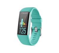Bracelet Polar A370,Polar A360 Bracelet en silicone avec système de clic boucle argentée Turquoise