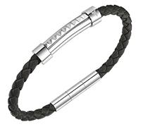 Police Geometric Metal Bracelet Argenté Homme