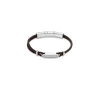 Bracelet - Police - PEAGB0040103 - Cuir Marron - Design Double Cordon - Confort Masculin