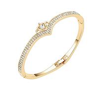 Bracelet populaire en or rose pour fille - Bague Europe et États-Unis en forme de cœur - Version coréenne de montre simple pour hommes - Bracelet en cuir en bois, taille unique, Acier allié, Pas de