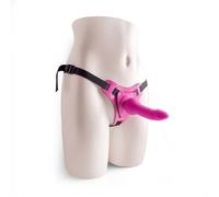 Bracelet portable femme gode réaliste en silicone avec harnais sans bretelles