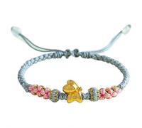 Bracelet porte-bonheur en forme de cheval doré pour femme avec 12 breloques du zodiaque chinois 2026 - Amulette porte-bonheur Feng Shui, cadeau pour le Nouvel An, pour femme, homme, ami, couple