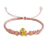 Bracelet porte-bonheur en forme de cheval doré pour femme avec 12 breloques du zodiaque chinois 2026 - Amulette porte-bonheur Feng Shui, cadeau pour le Nouvel An, pour femme, homme, ami, couple