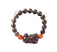 Bracelet Porte-Bonheur, Feng Shui Crystal Bracelet,Agate Bracelet, Lucky Pixiu Charm Ice Obsidian Balance Red Beaded Vacation Jewelry Wealth Amulet Attract Money Prosperity Luck