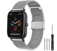 Bracelet pour Amazfit GTS, 20mm Bracelet de Montre en Acier Inoxydable en Métal Tissé Bracelet pour Amazfit GTS 2, Amazfit GTS 2 Mini, Amazfit GTS 2e, Amazfit GTS 3, Amazfit GTS 4, Amazfit GTR 42mm