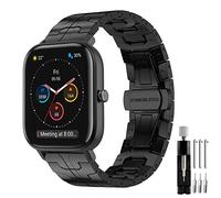 Bracelet pour Amazfit GTS, 20mm Bracelet en Métal en Acier Inoxydable pour Amazfit Active, Amazfit GTS 2, GTS 2 Mini, GTS 3, GTS 4, GTS 4 Mini, Amazfit Bip, Bip U, Bip U Pro, Bip 3, Bip 3 Pro,GTR Mini