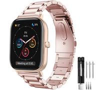 Bracelet pour Amazfit GTS, 20mm Bracelet en Métal en Acier Inoxydable pour Amazfit Active, Amazfit GTS 2, GTS 2 Mini, GTS 3, GTS 4, GTS 4 Mini, Amazfit Bip, Bip U, Bip U Pro, Bip 3, Bip 3 Pro,GTR Mini